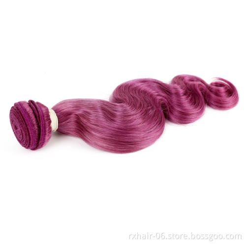 Hot Sale Fast Shipping Body Wave Purple 99j Human Hair Bundles